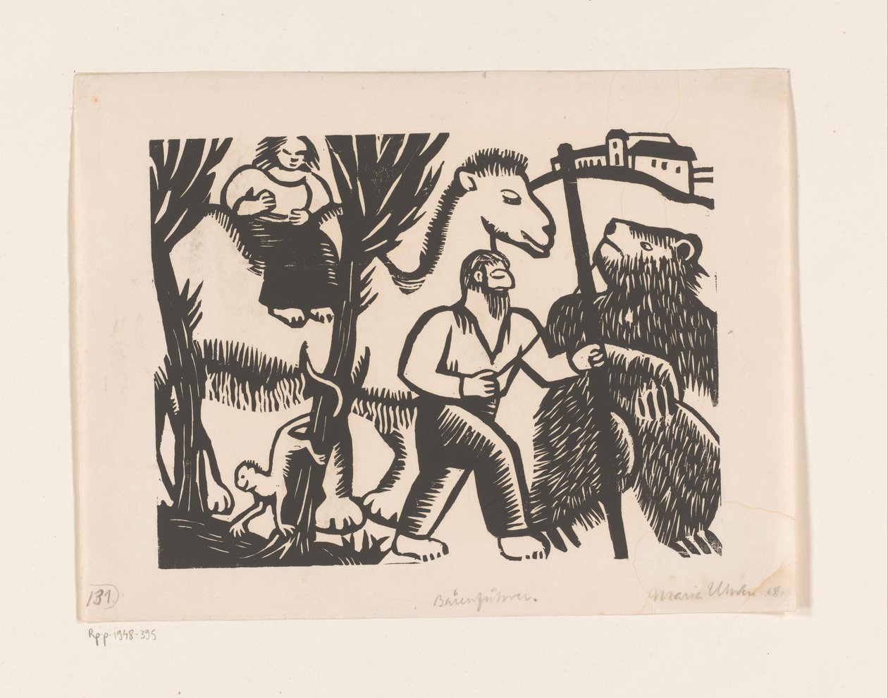 Bärenführer (título original no objeto) de Maria Uhden (signed by artist)