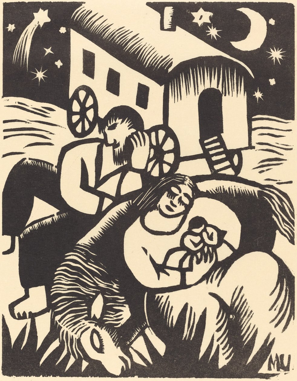 Ciganos Descansando, 1918. de Maria Uhden