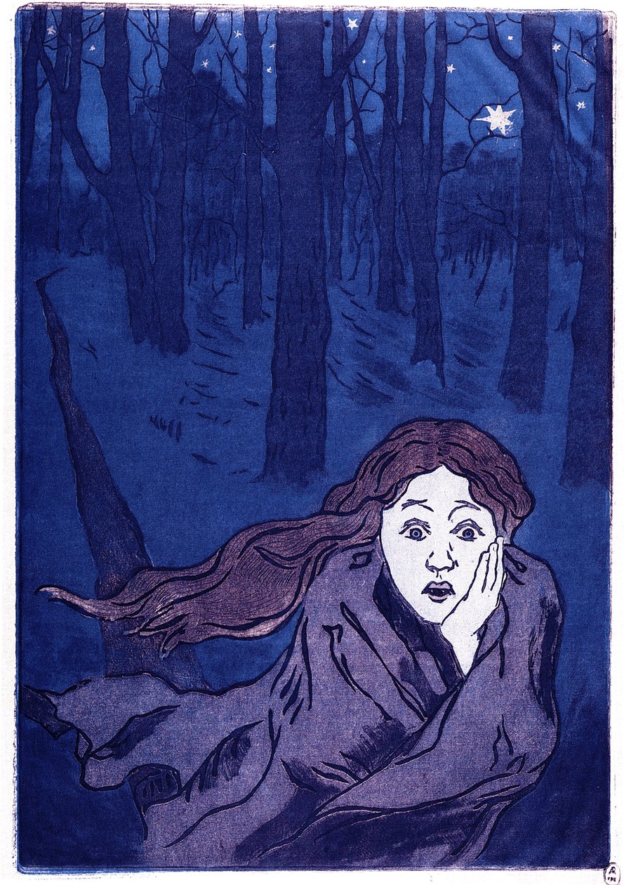 O medo, 1893-1894 de Maria Vasilyevna Yakunchikova