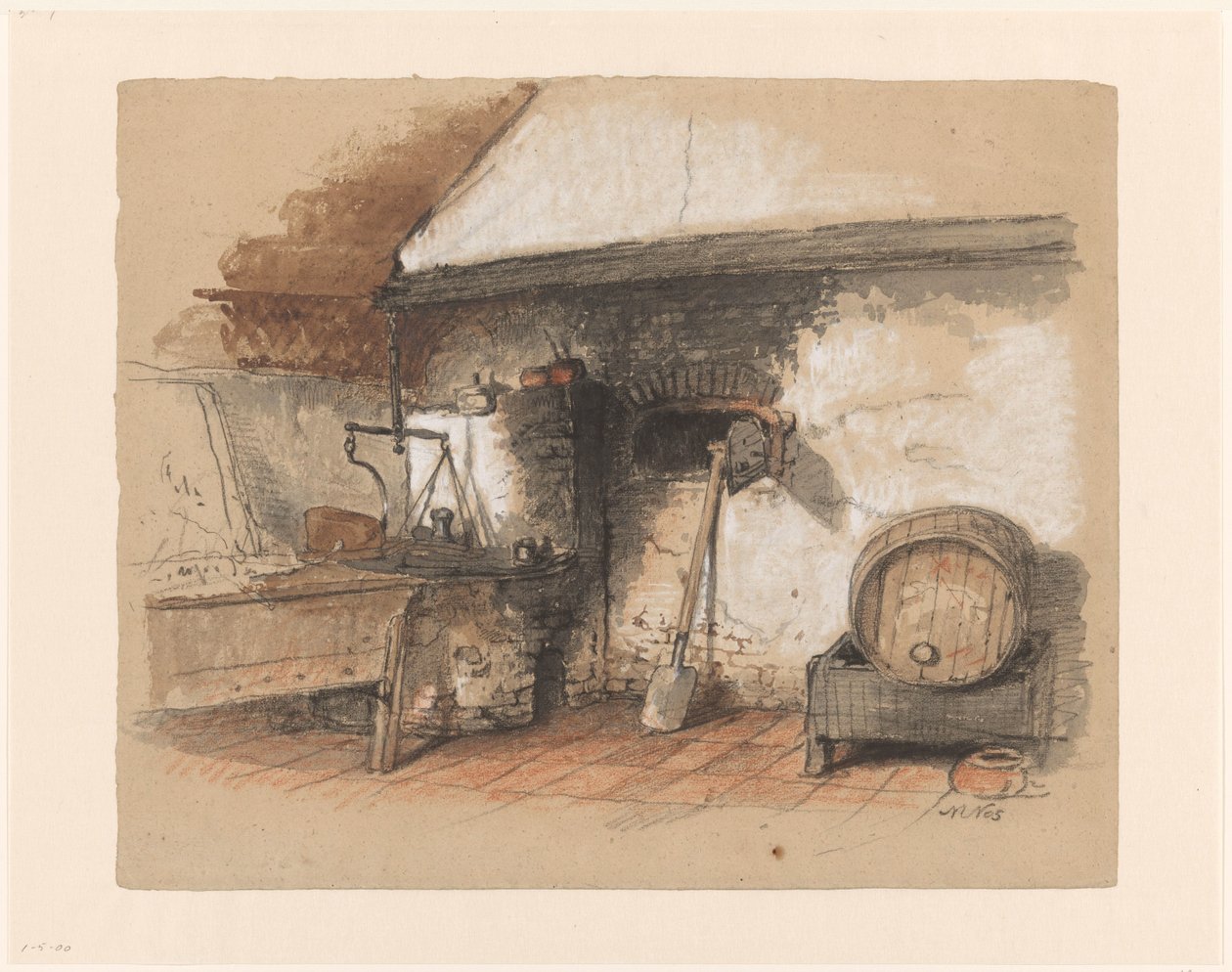 Forno velho em uma padaria de Maria Vos