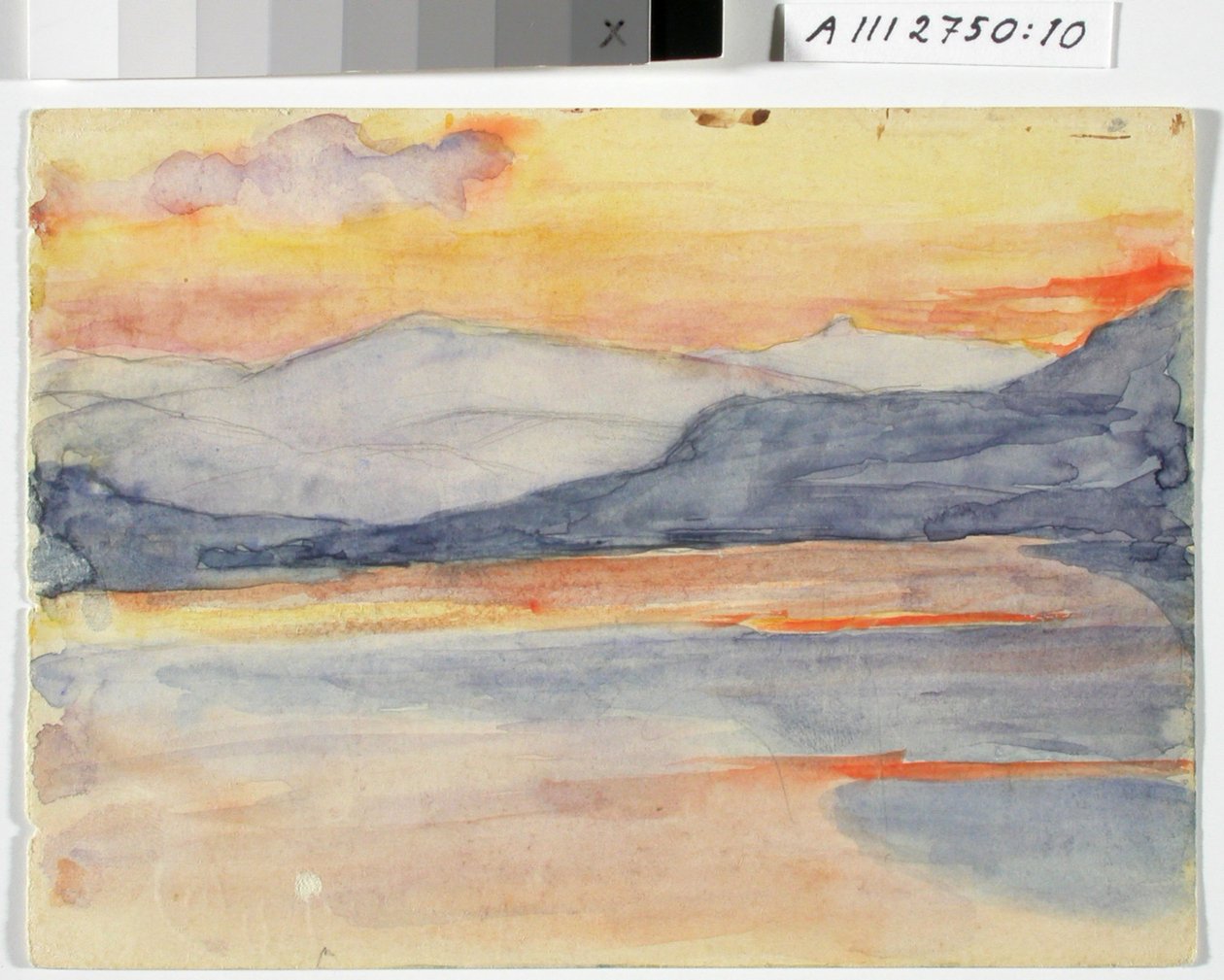 Estudo de paisagem, Fell ao pôr-do-sol de Maria Wiik