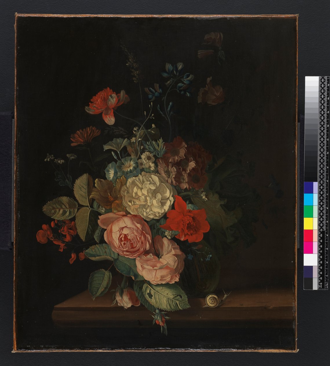 Um vaso de flores, antes de 1693 de Maria van Oosterwyck