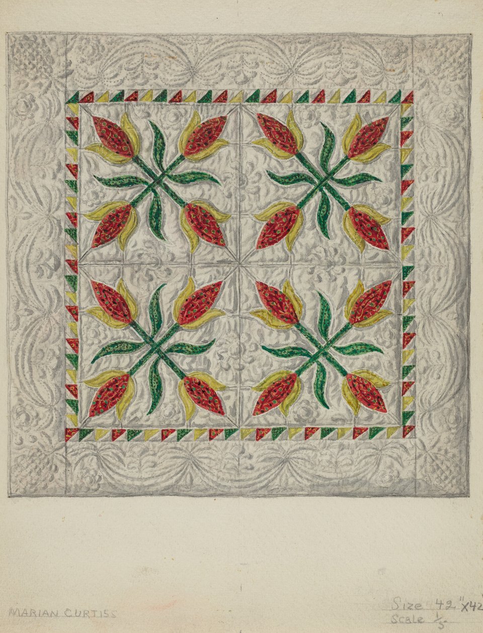 Colcha de berço de Marian Curtis Foster