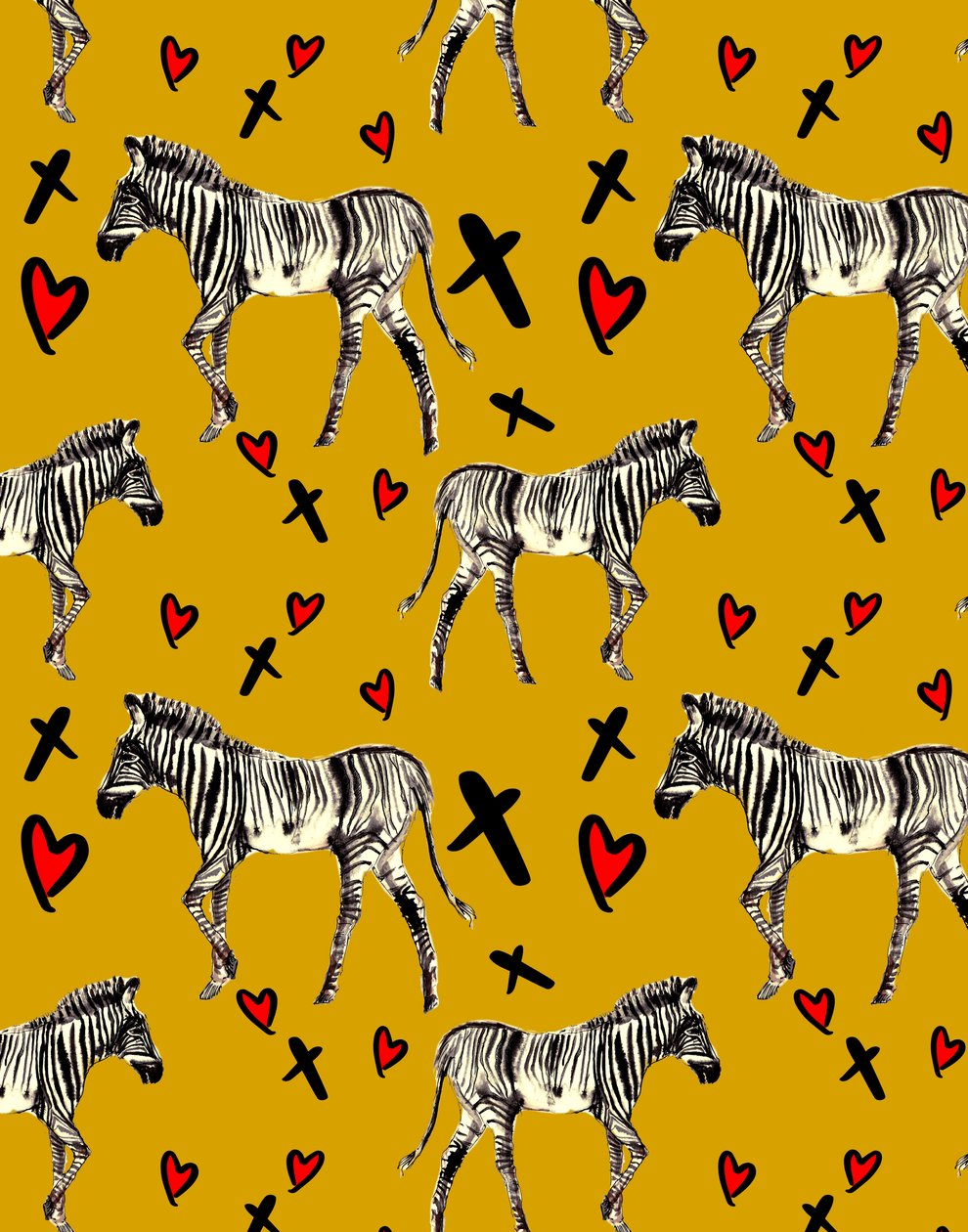Amor de Zebra, Ocre, 2020 de Marianna Kulukundis