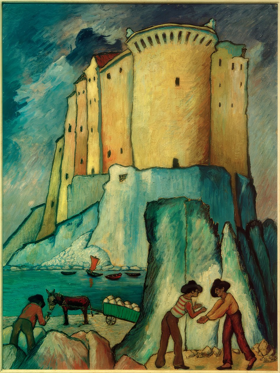 Castelo no Mediterrâneo de Marianne von Werefkin
