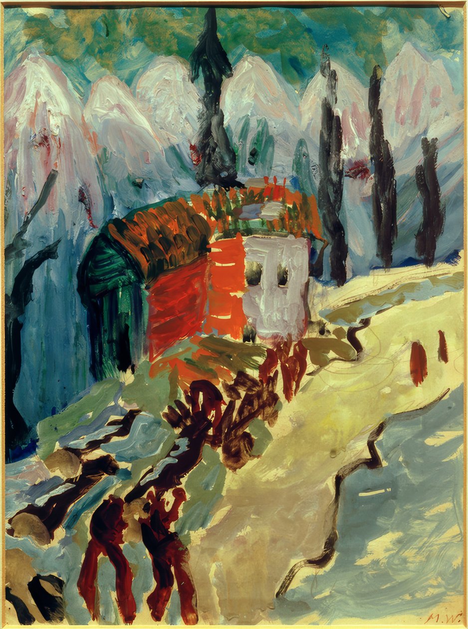 Remoção de madeira nas montanhas de Marianne von Werefkin