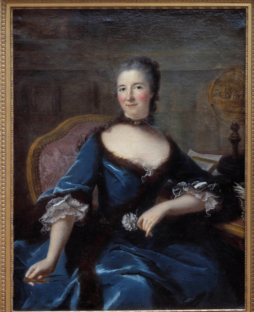 Retrato de Gabrielle Emilie de Breteuil, Marquise (Madame) du Chatelet (1706-1749) Marquise Le Tonnelier de Breteuil 