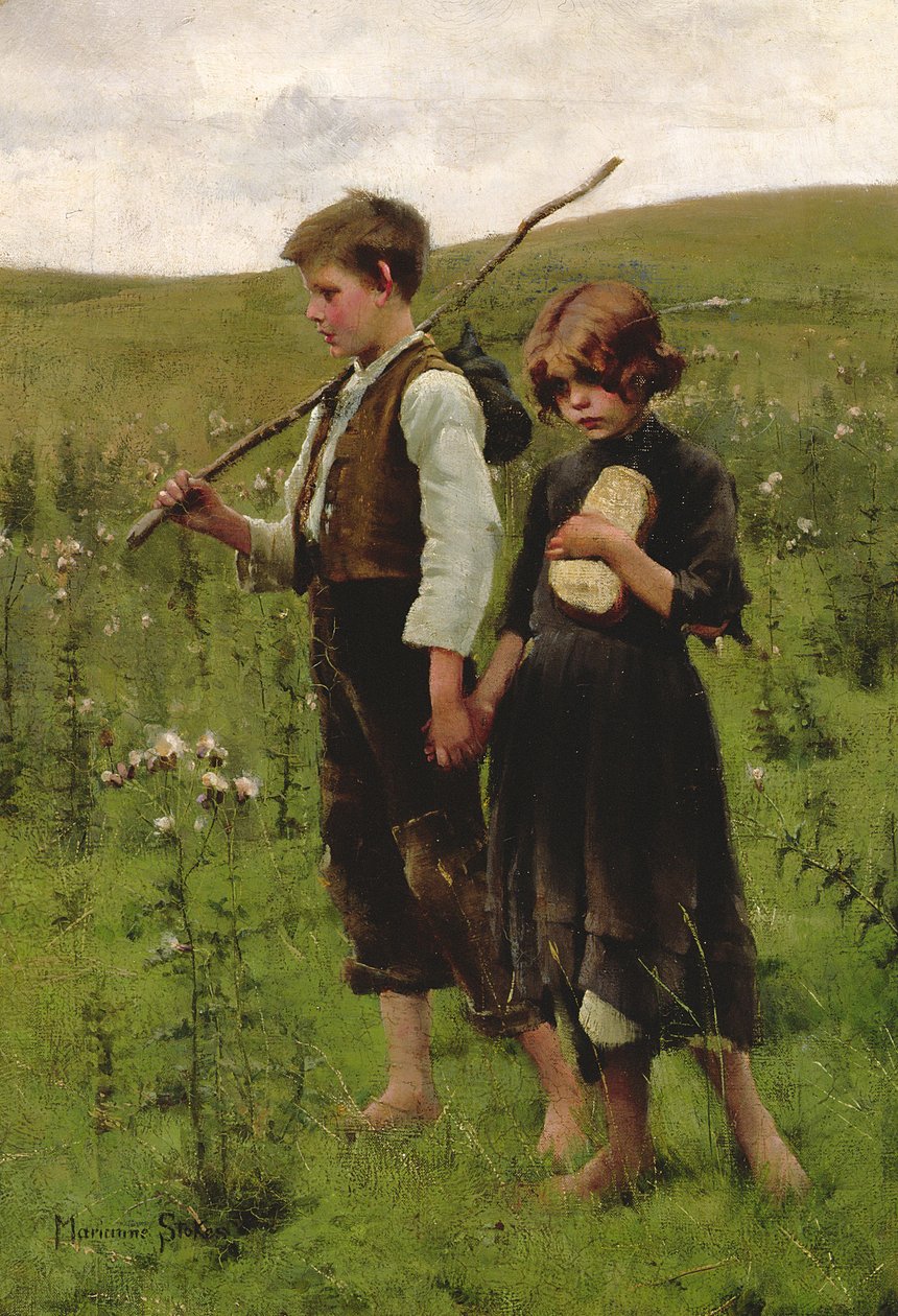 Sem-teto, 1885 de Marianne Stokes