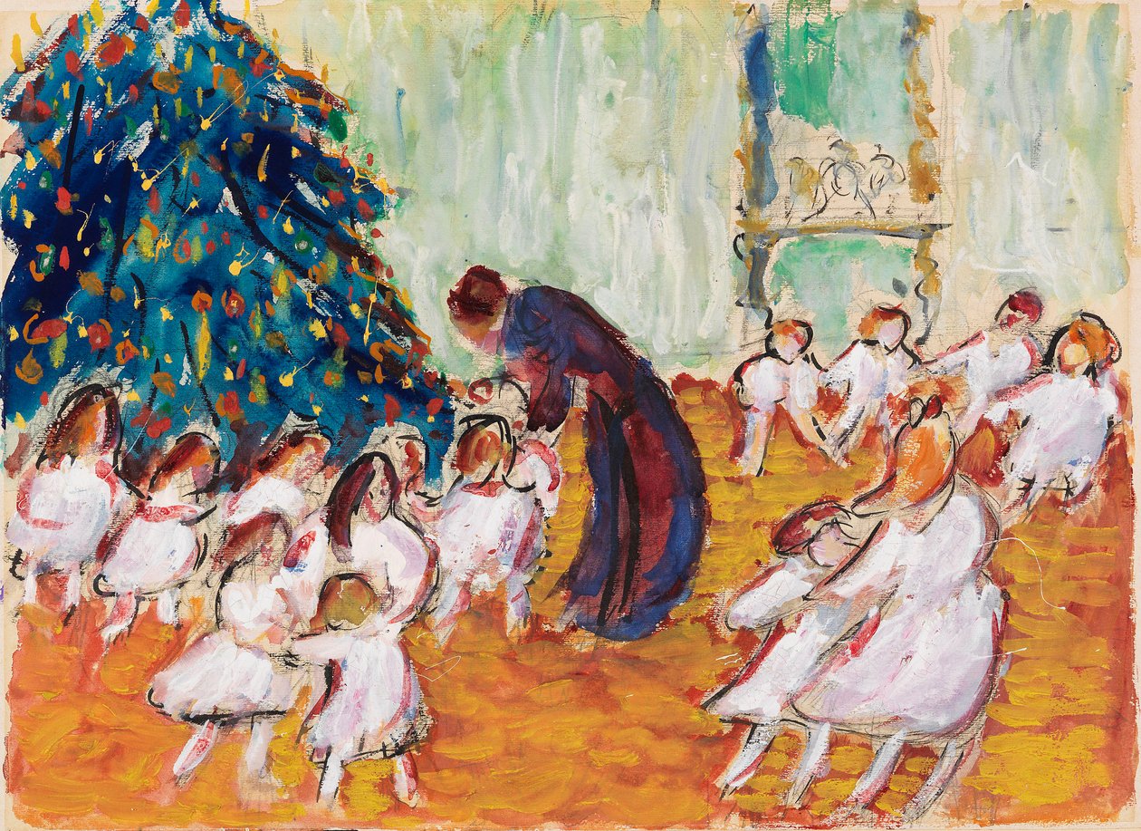 Árvore de Natal, 1911. de Marianne von Werefkin