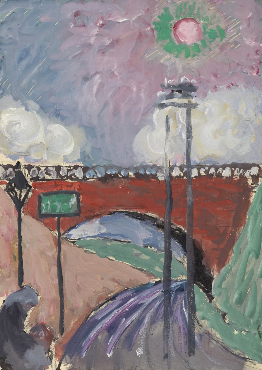 Ponte perto de Lausanne (Pont de Gergovie) de Marianne von Werefkin