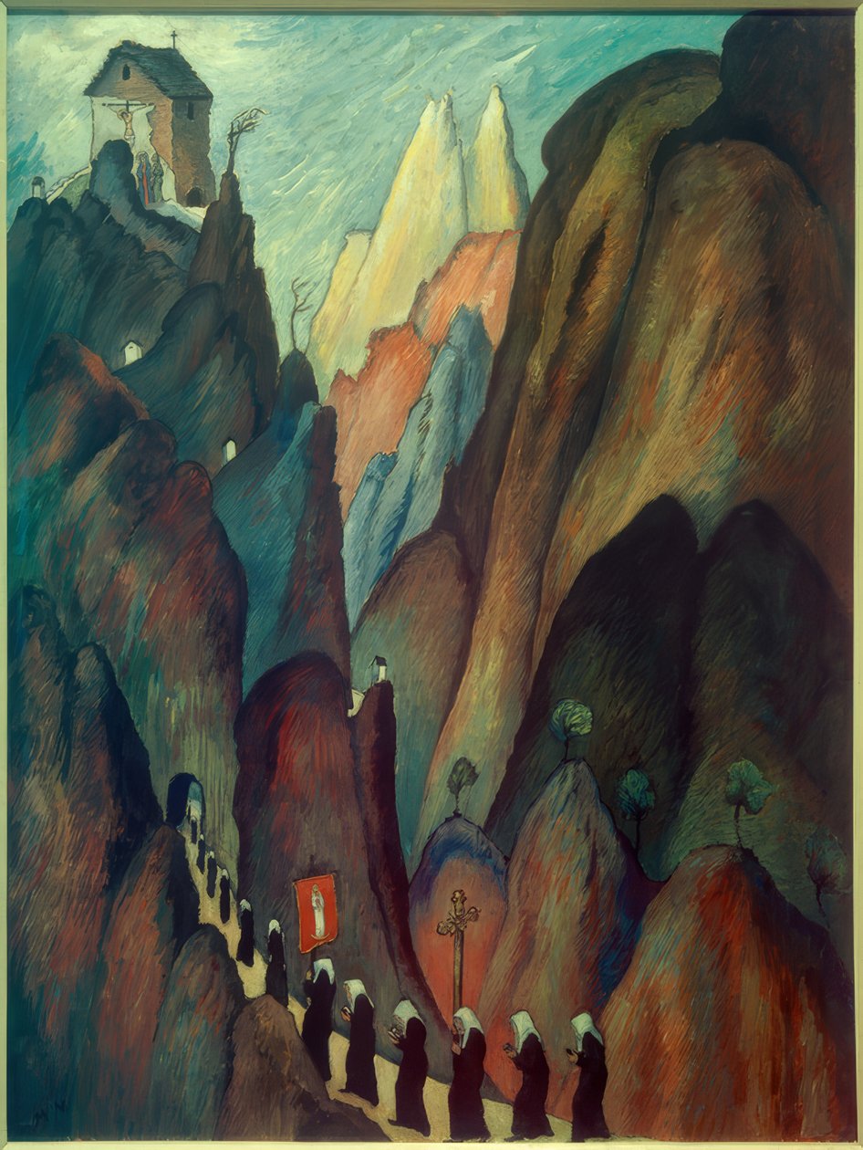 O Caminho da Cruz, II de Marianne von Werefkin