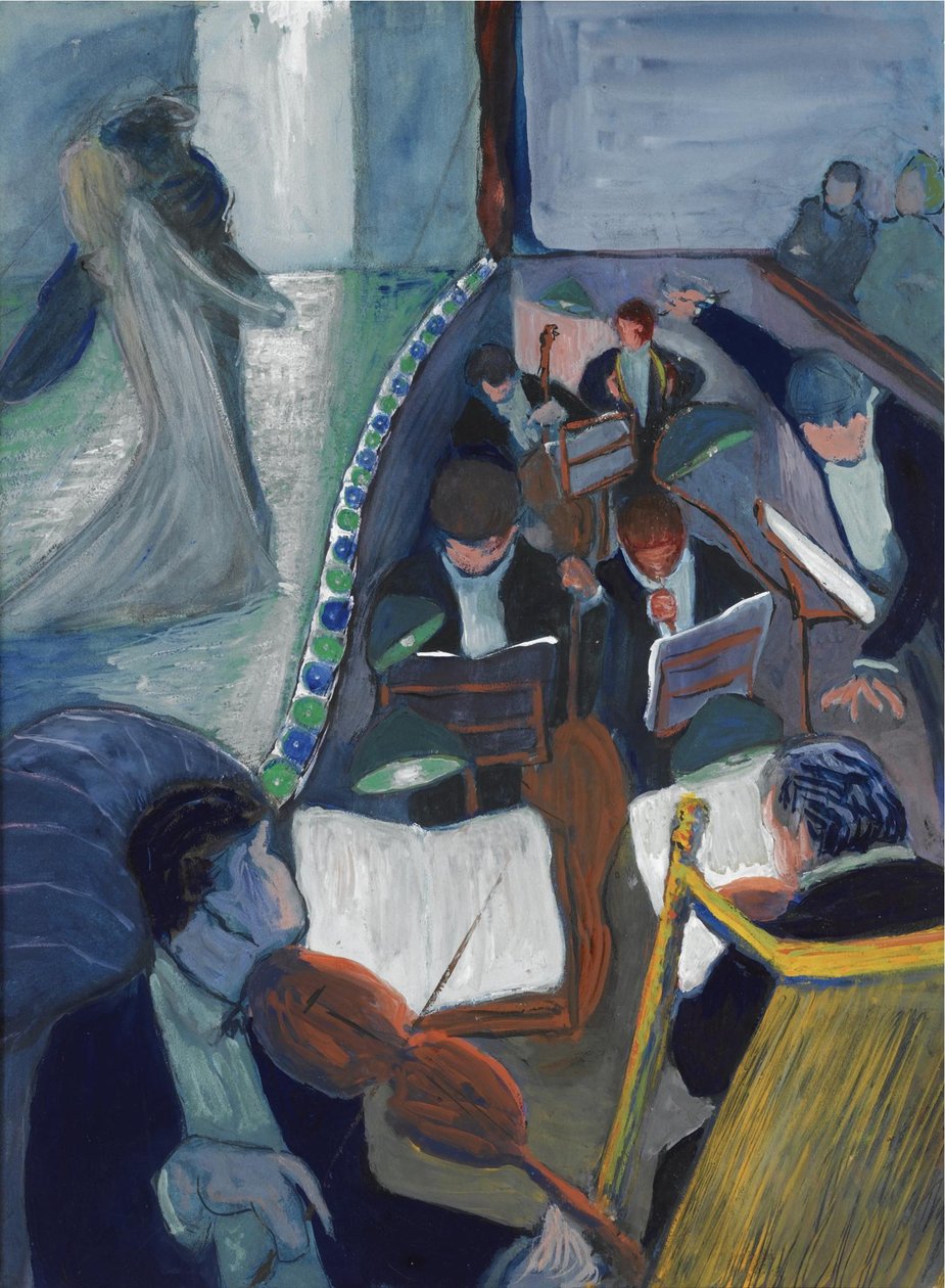 No teatro I, 1906-1907 de Marianne von Werefkin