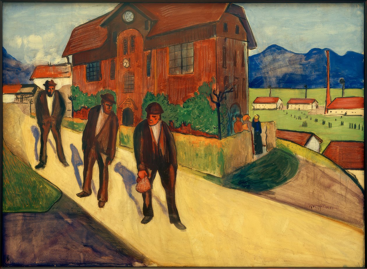 M. v. Werefkin, fim dos trabalhos - pintura, 1909 de Marianne von Werefkin