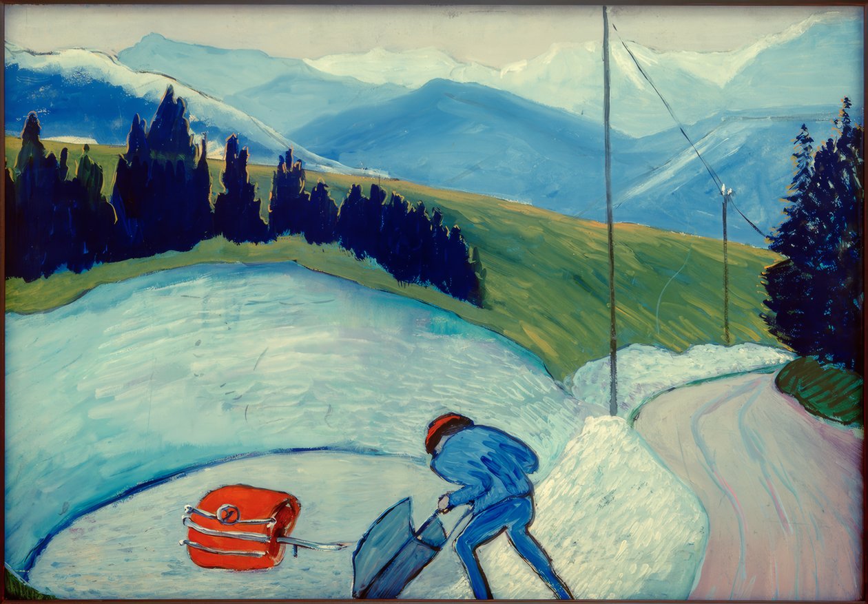 M. v. Werefkin, poço de pedra  pintura, 1907 de Marianne von Werefkin
