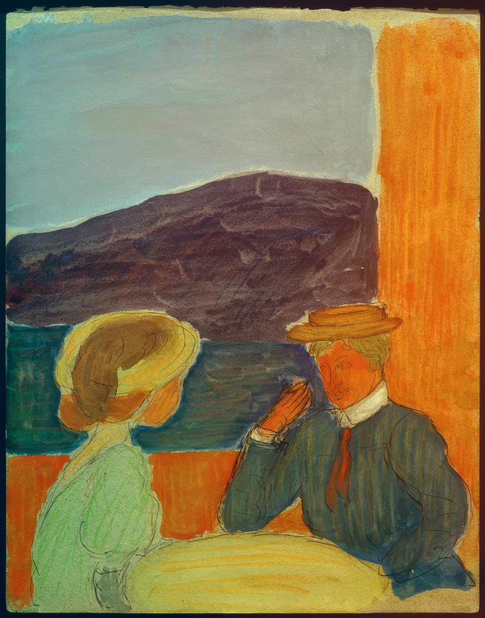 Casal conversando de Marianne von Werefkin