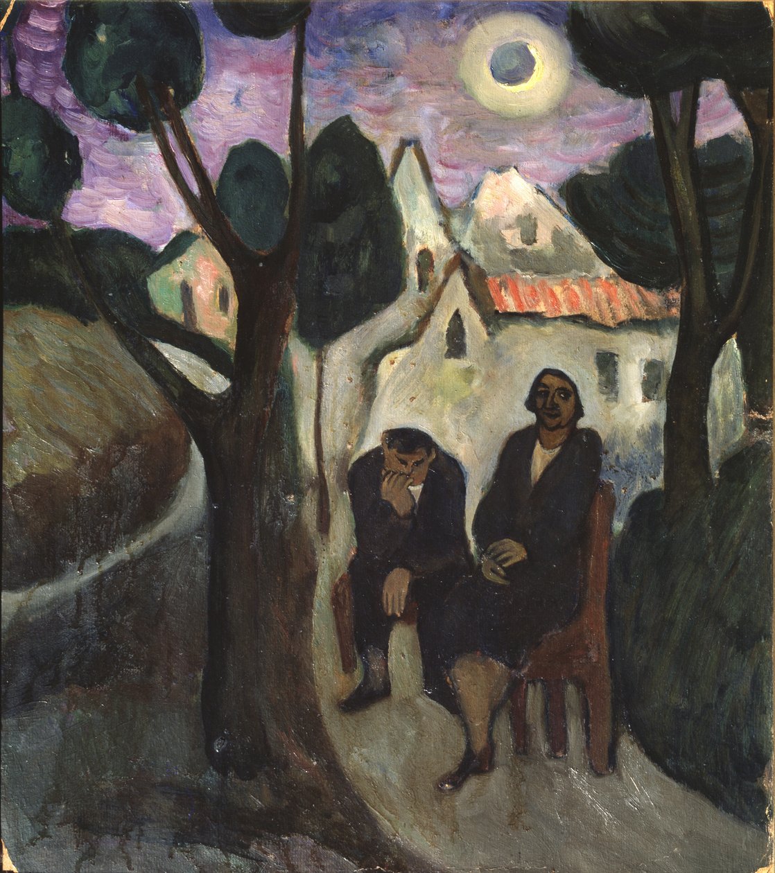 O Eclipse Solar, década de 10 de Marianne von Werefkin