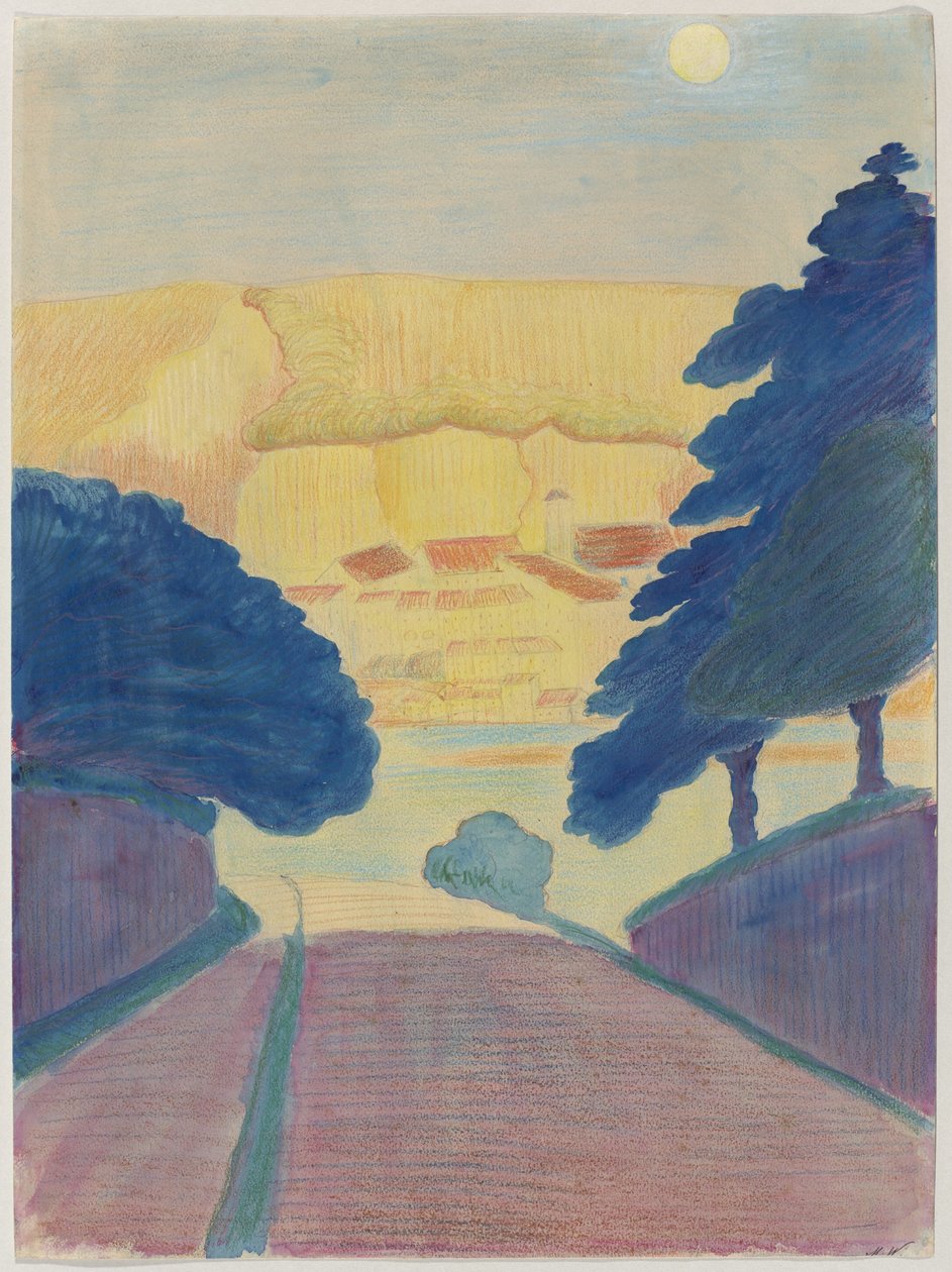castelo com fosso de Marianne von Werefkin