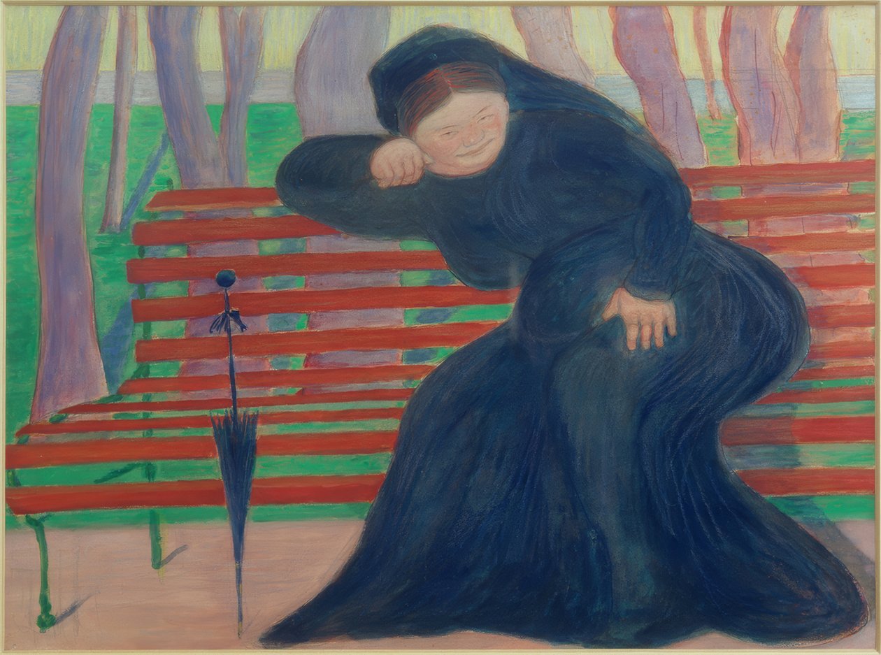 Viúva no banco de Marianne von Werefkin