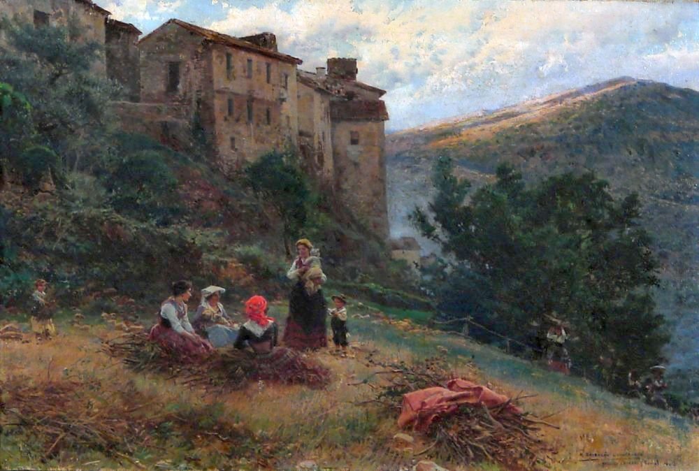  Paisagem e Camponesas de Anticolin de Mariano Barbasan Lagueruela