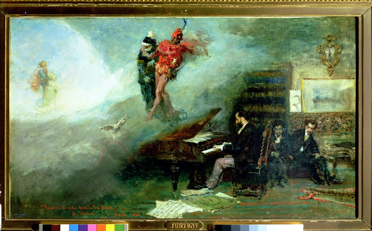 Recordando a fantasia de Fausto, 1866 de Mariano José María Bernardo Fortuny y Carbó
