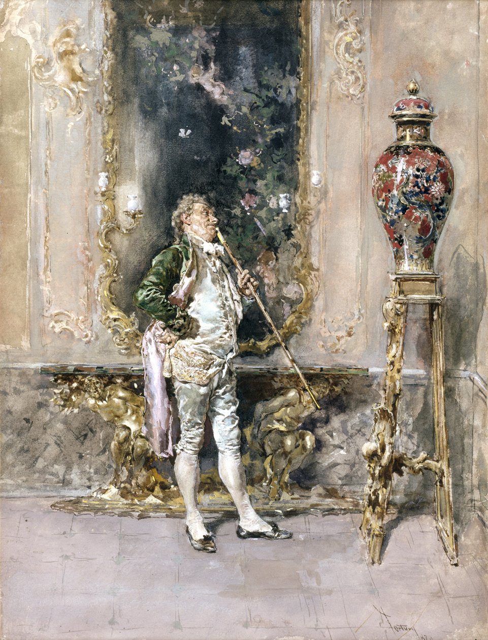 O vaso raro, 1870 de Mariano José María Bernardo Fortuny y Carbó