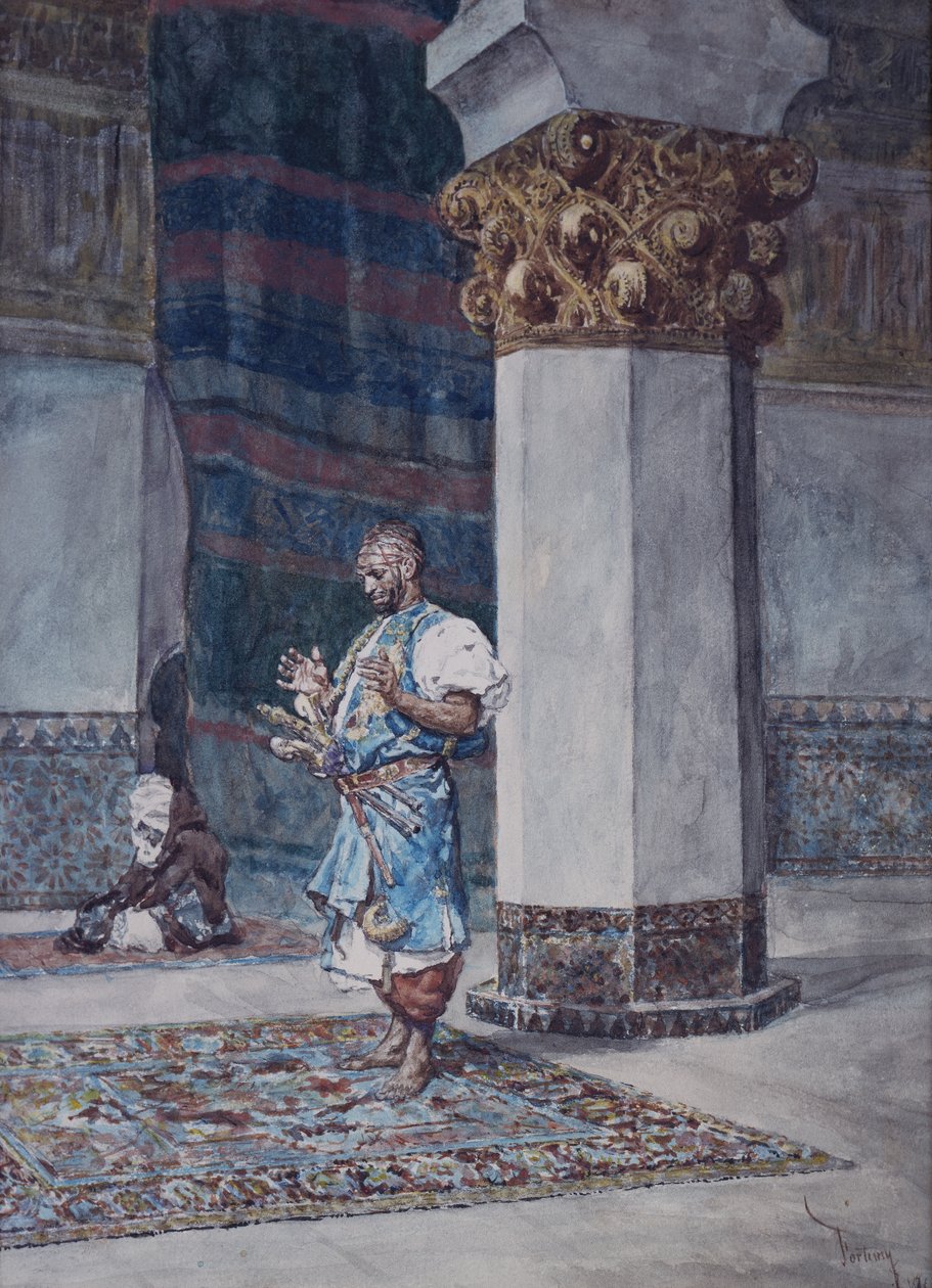 Um Comerciante a rezar numa Mesquita de Mariano Fortuny y Marsal