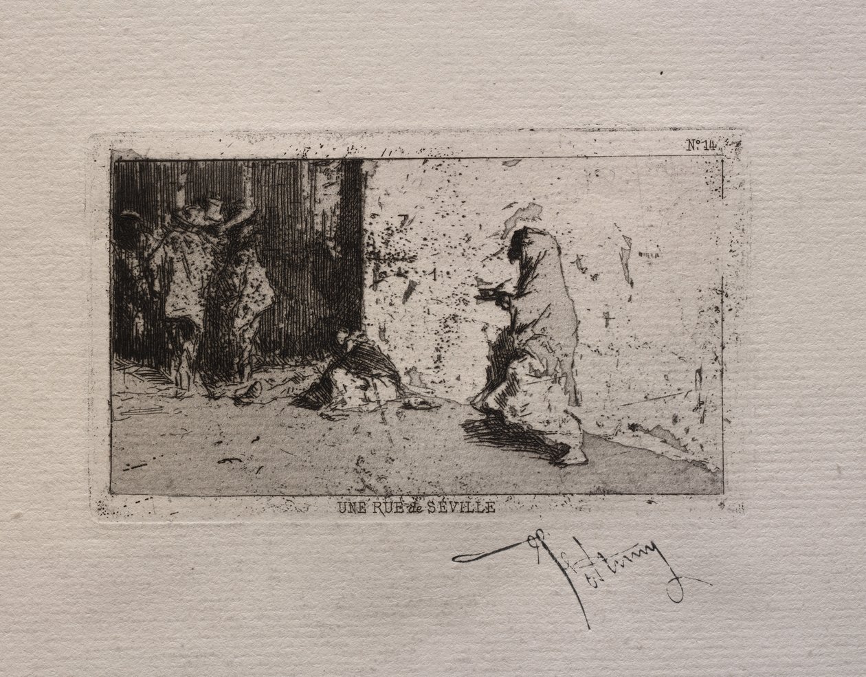 Uma rua em Sevilha de Mariano Fortuny y Marsal