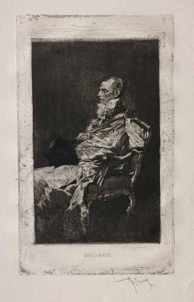 Diplomata de Mariano Fortuny y Marsal
