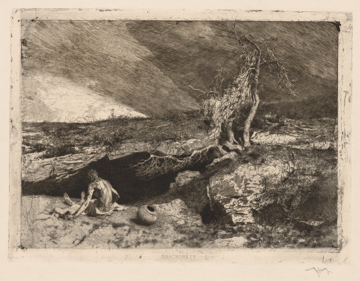 Ele está doente. de Mariano José María Bernardo Fortuny y Carbó