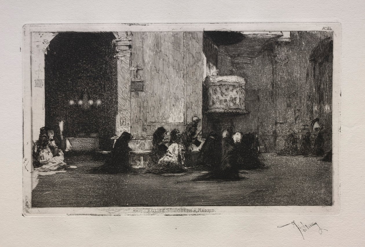 Igreja de São José em Madri. de Mariano José María Bernardo Fortuny y Carbó