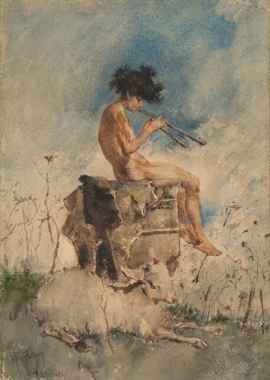 Os tubos de panela, 1865. de Mariano José María Bernardo Fortuny y Carbó