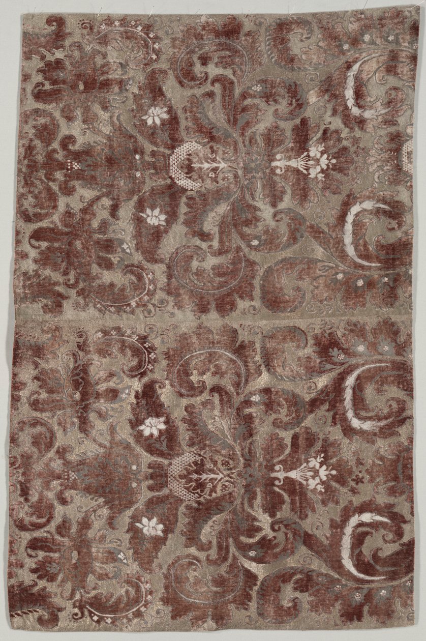 Dois painéis unidos de "Fortuny Painted Velvet" de Mariano Fortuny y Madrazo