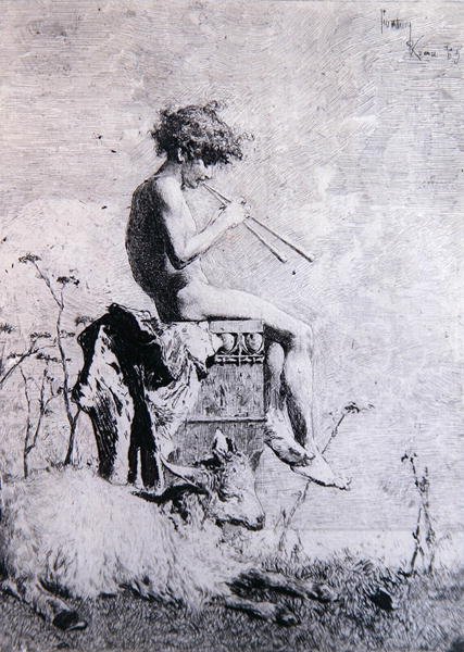 Idyll (gravura) de Mariano José María Bernardo Fortuny y Carbó