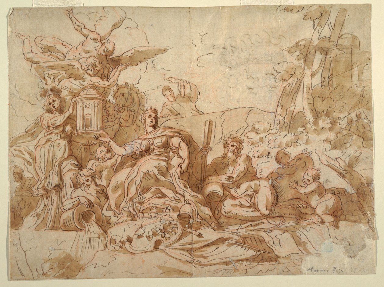 Desenho, Juno, 1731-1807 de Mariano Rossi