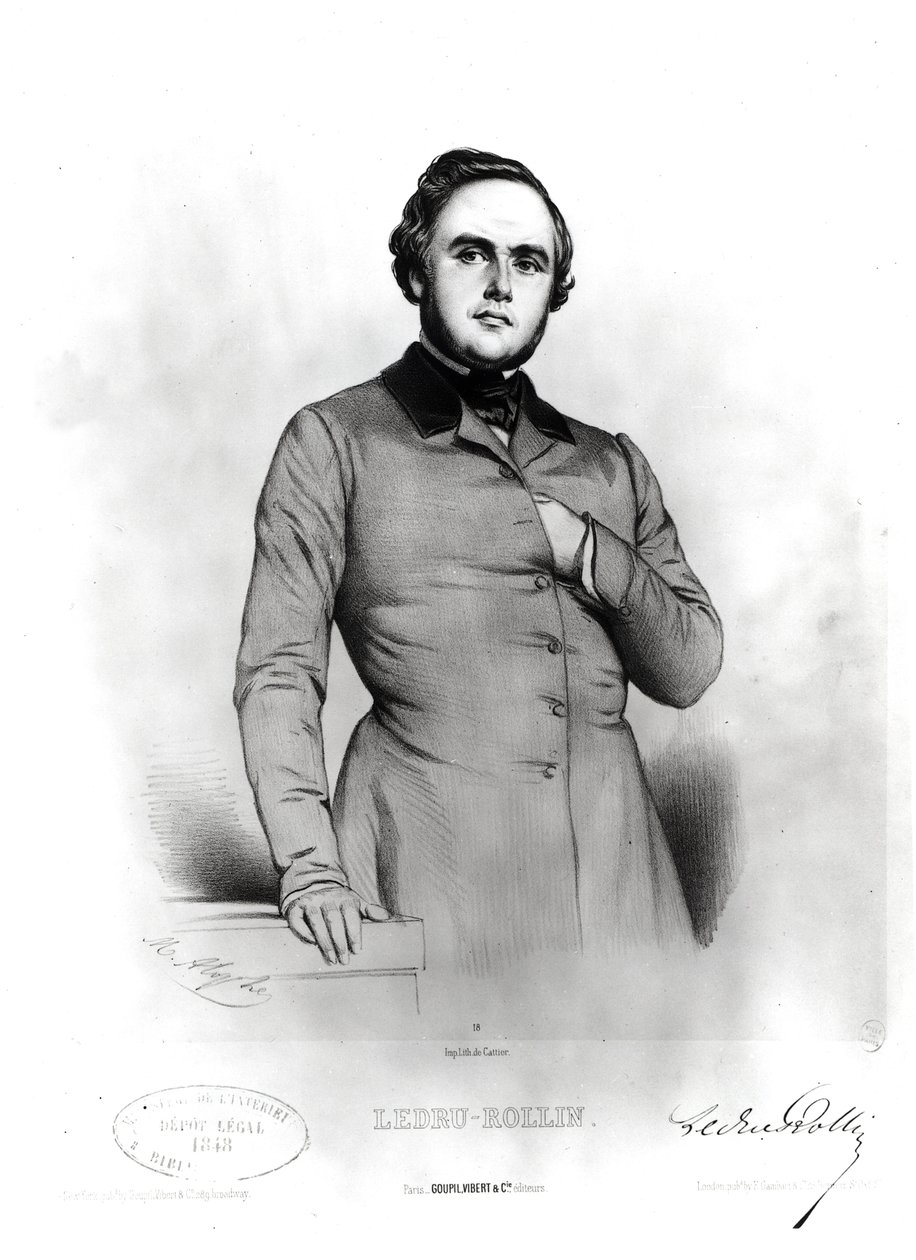 Retrato de Alexander Ledru-Rollin (1807-1874) de Marie Alexandre Alophe