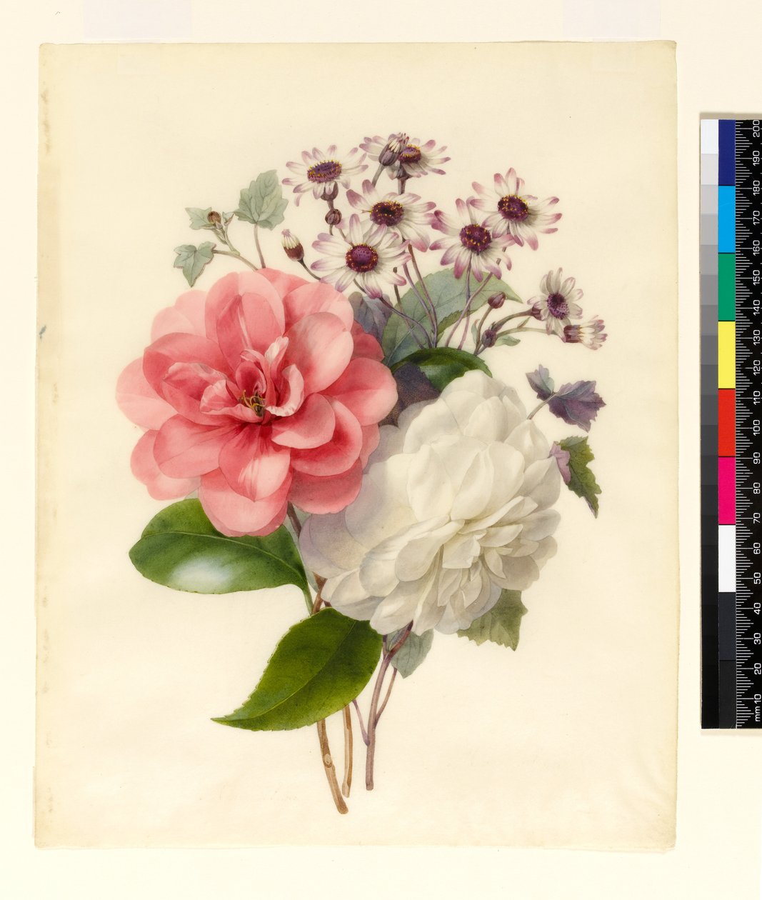 Spray de três flores de Marie Anne