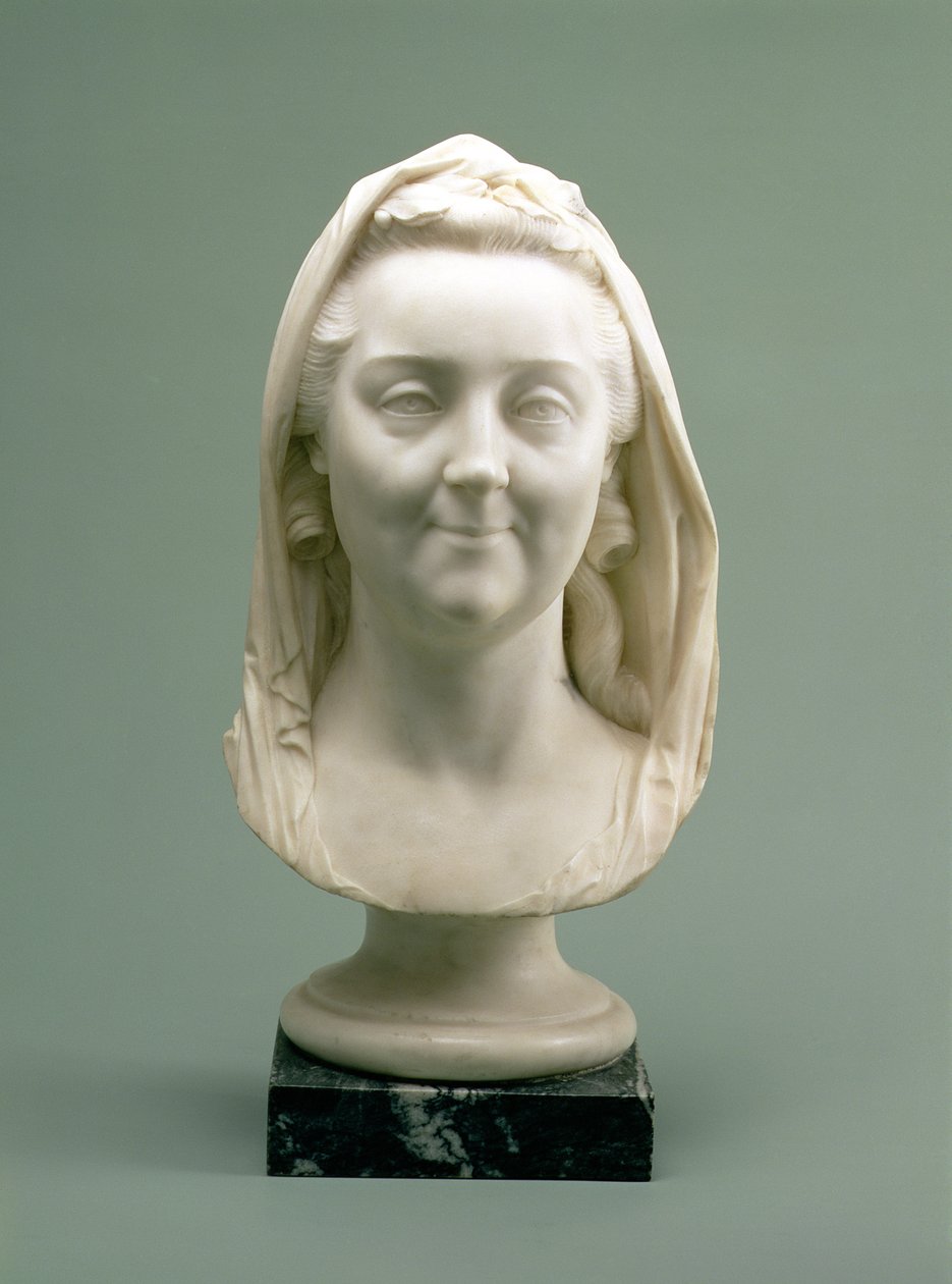 Retrato Busto de Catarina II (o Grande) (1729-96), de 1770 (mármore) de Marie Anne Collot