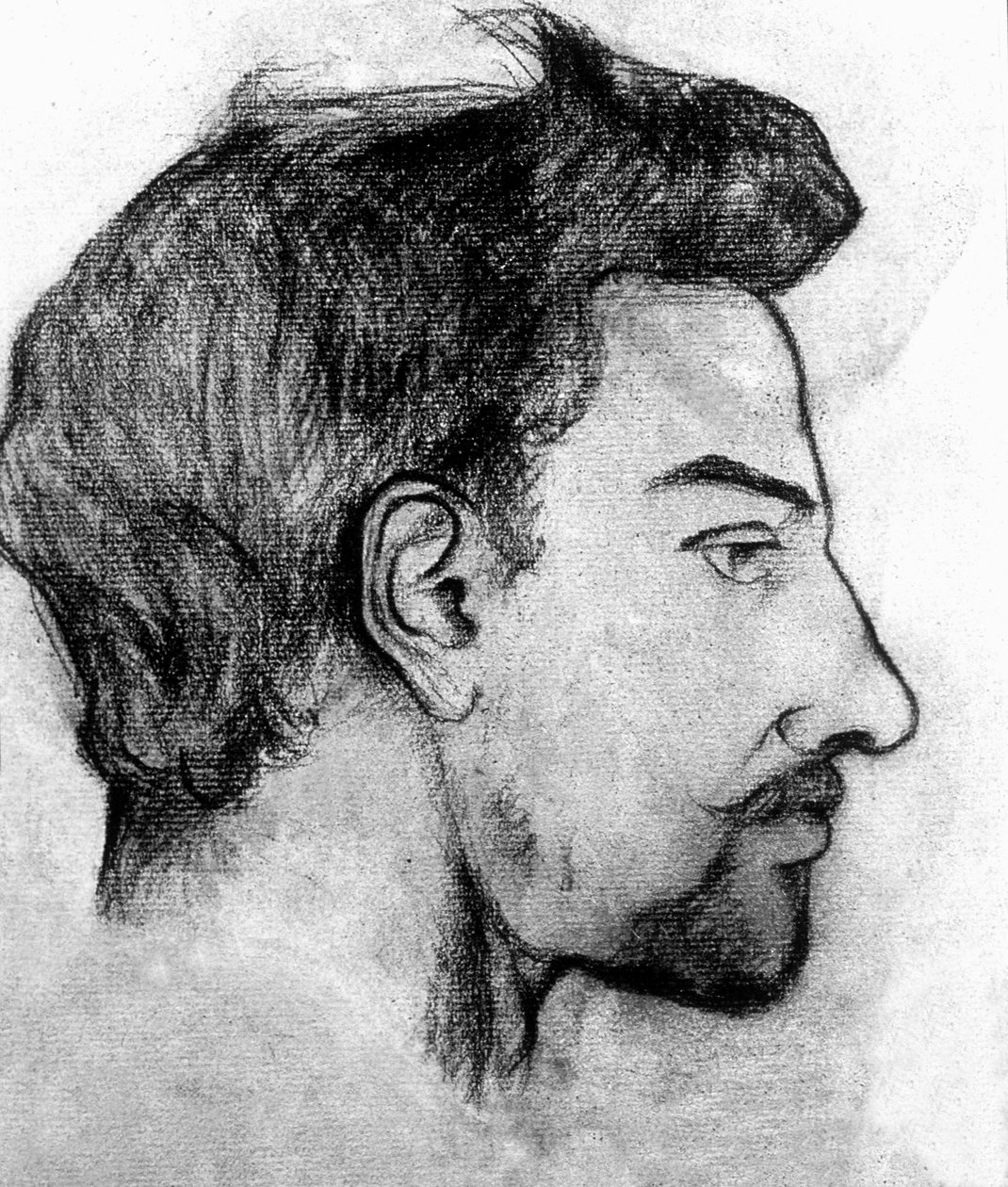 Maurice Utrillo, 1910 (carvão sobre papel) de Marie Clementine (Suzanne) Valadon