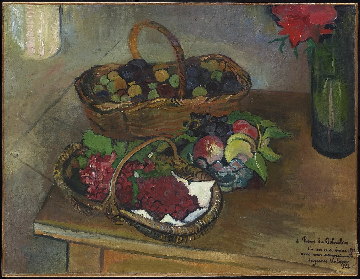 Ainda vida: frutas e flores, 1926 de Marie Clementine (Suzanne) Valadon