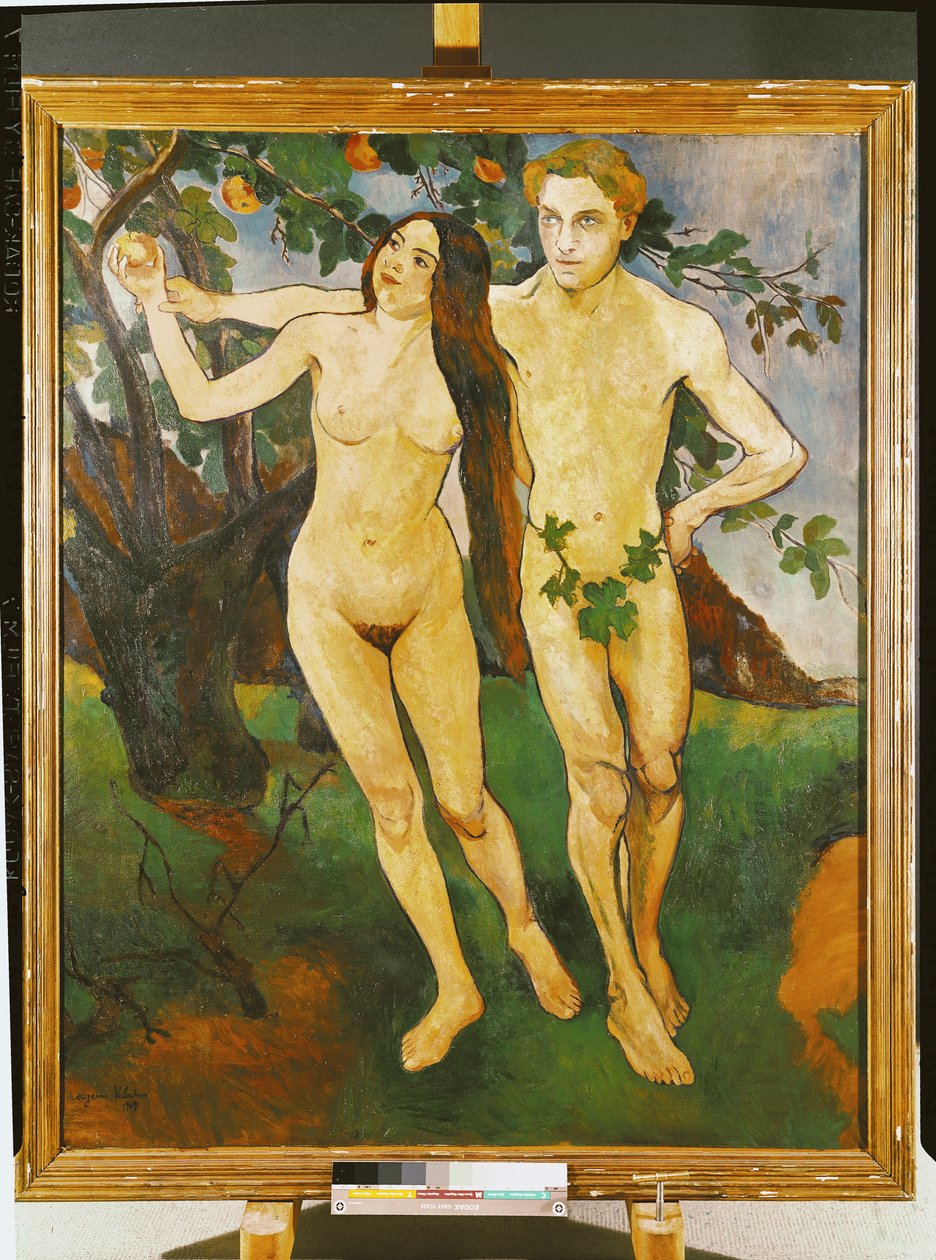 Adão e Eva, 1909 de Marie Clementine (Suzanne) Valadon
