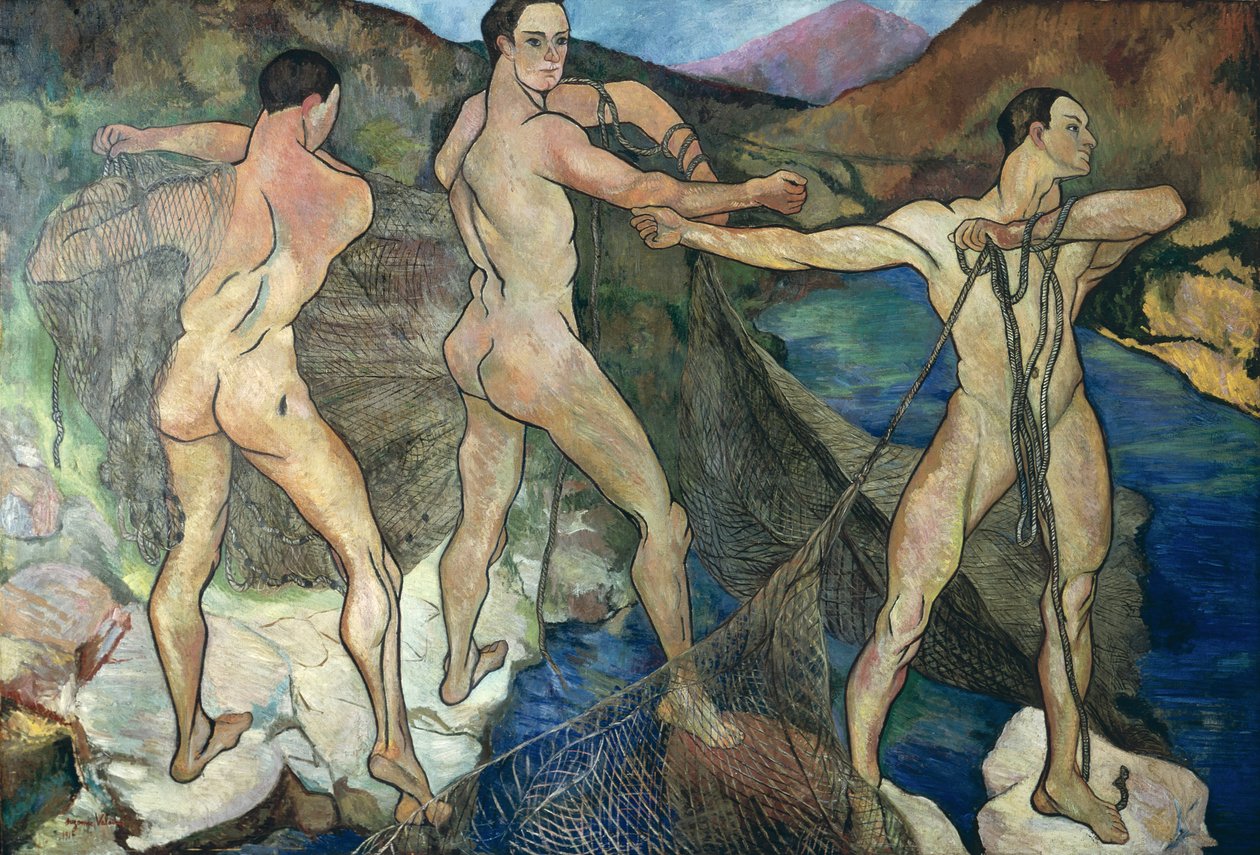 Lançando a rede, 1914 de Marie Clementine (Suzanne) Valadon