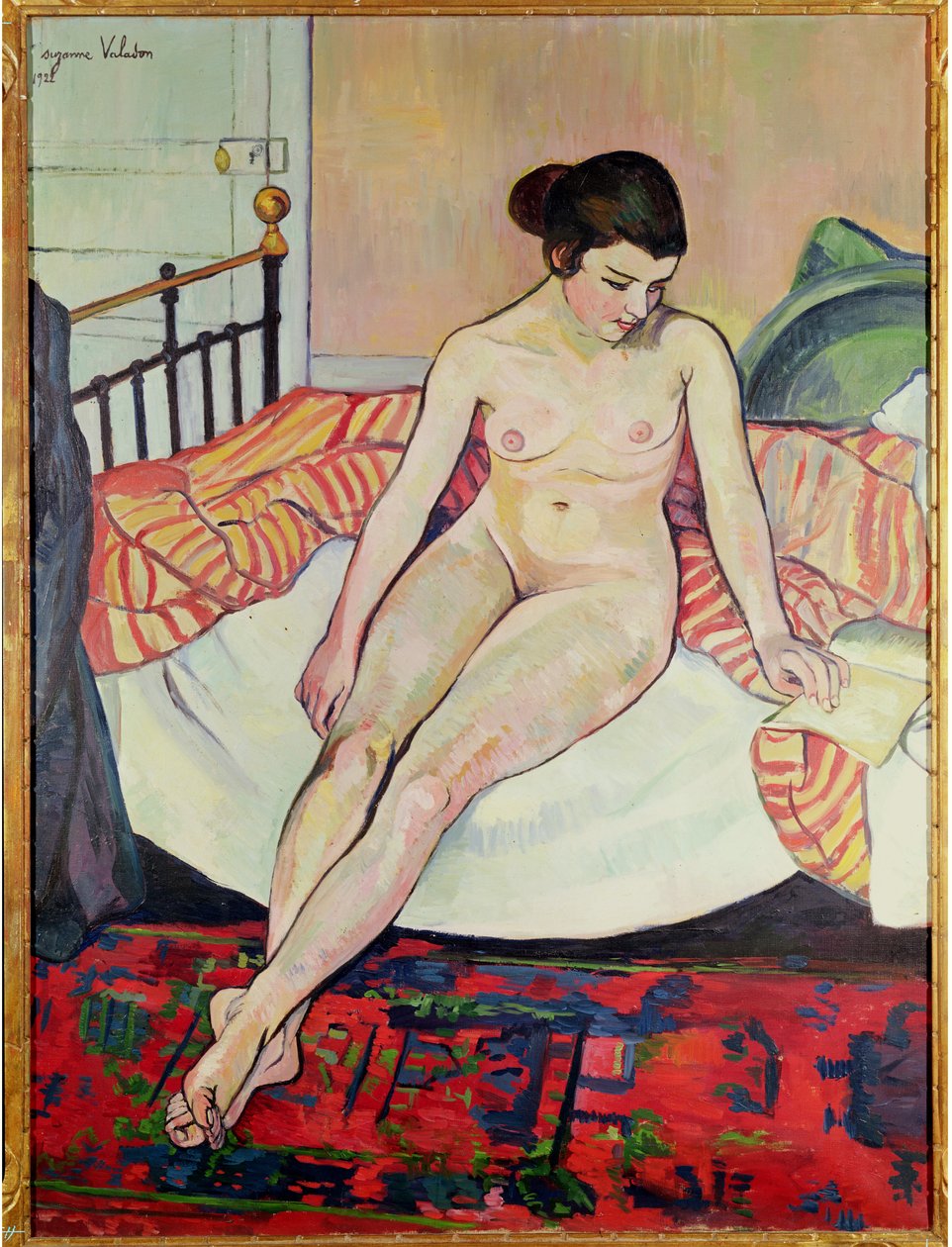 Nu com manta às riscas, 1922 de Marie Clementine (Suzanne) Valadon