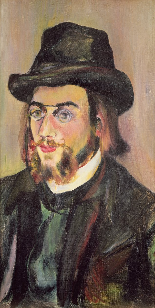 Retrato de Erik Satie (1866-1925) c.1892 de Marie Clementine (Suzanne) Valadon