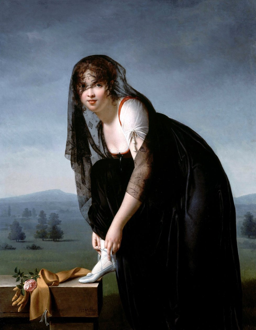 O estudo de uma mulher sobre a natureza de Marie Denise Villers