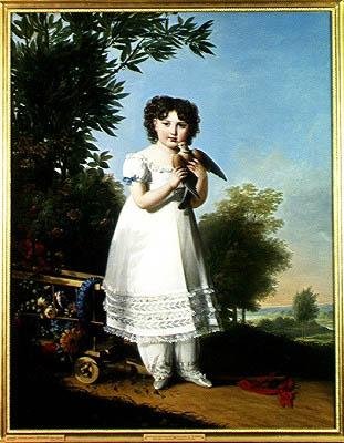 Retrato de Napoleão-Elisa Bacciochi (1806-69) Princesa de Piombino, 1810 de Marie Guilhelmine Benoist