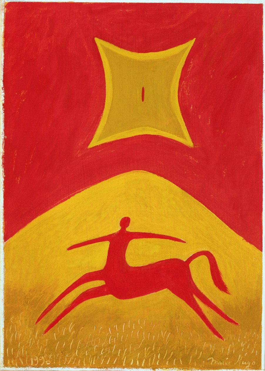 Centaure, 1995 (tempera sobre papel) de Marie Hugo