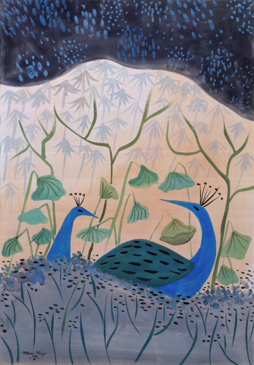 Pavões de Ouro e Prata, 1985 de Marie Hugo