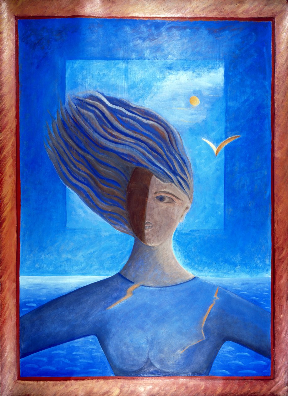 Zoe do Mar, 1993 (óleo sobre papel) de Marie Hugo