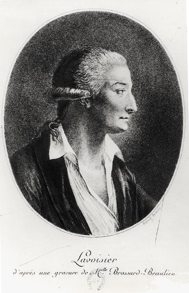 Retrato de Antoine Laurent Lavoisier (1743-94) (heliogravura) de Marie Renee Genevieve Brossard de Beaulieu