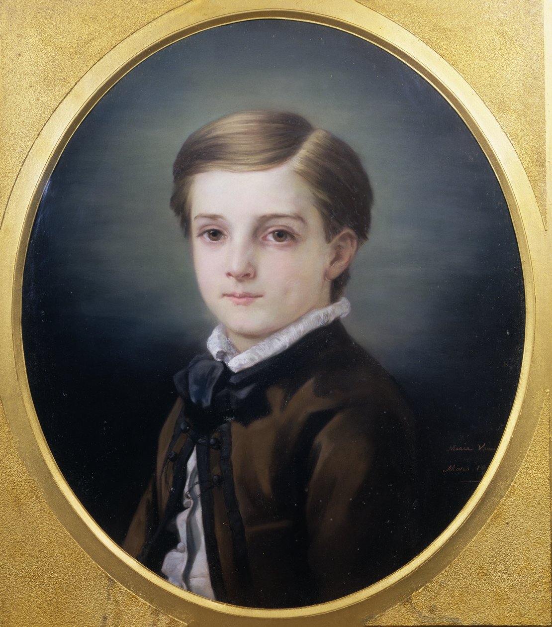 Retrato de Pierre Loti (1850-1923) por sua irmã, 1862 de Marie Viaud